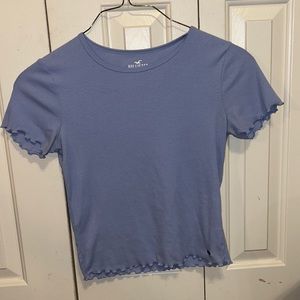 Blue Hollister baby tee size: small